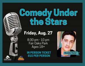 Comedy Under the Stars (IN-PERSON TICKET) - Aug. 27 cover picture