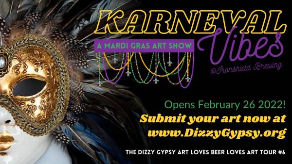 Karnival Vibes, A Mardi Gras Art Show: The Art Loves Beer Loves Art Tour Show #6