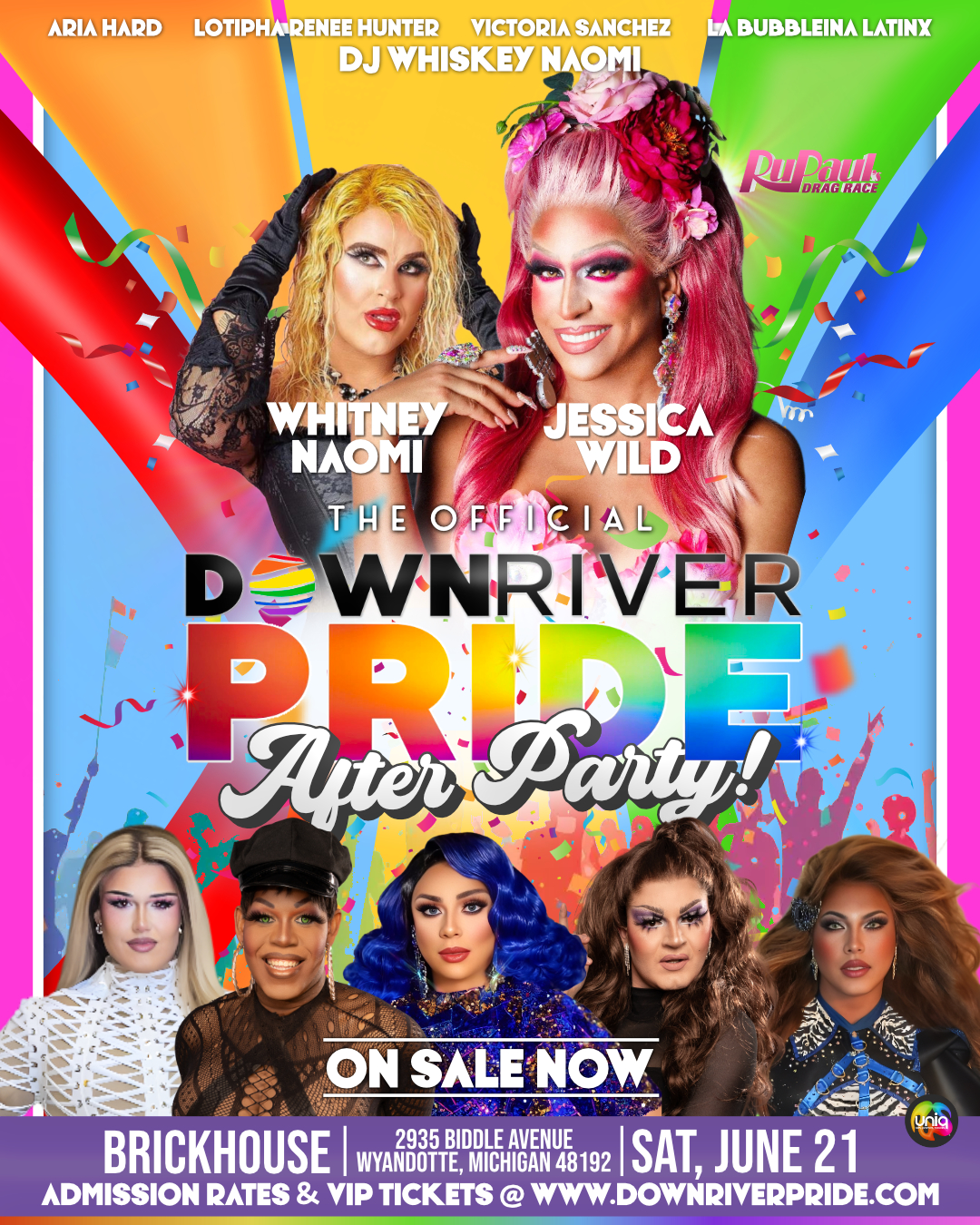 Downriver Pride Official After Party 2025 - VIP Admission cover picture