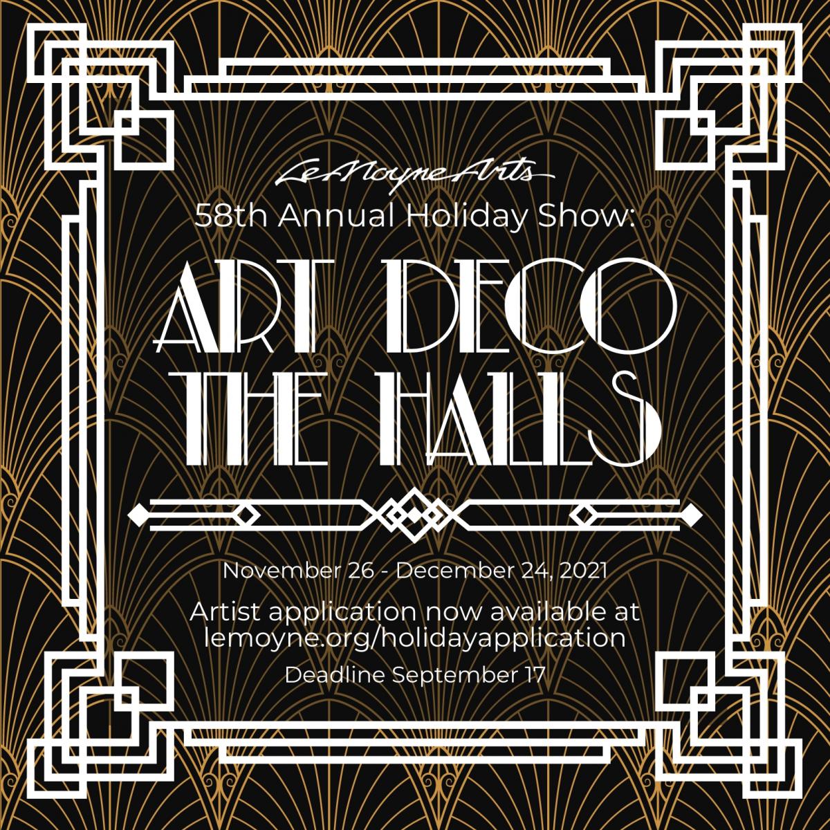 LeMoyne Arts 58th Annual Holiday Show: "Art Deco the Halls" cover image