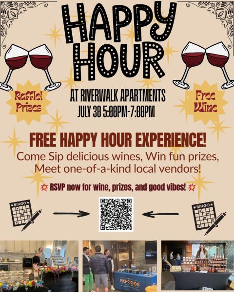 Happy Hour at Riverwalk Apartments