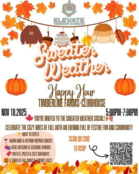 Sweater Weather Social Happy Hour at Timberline Farms