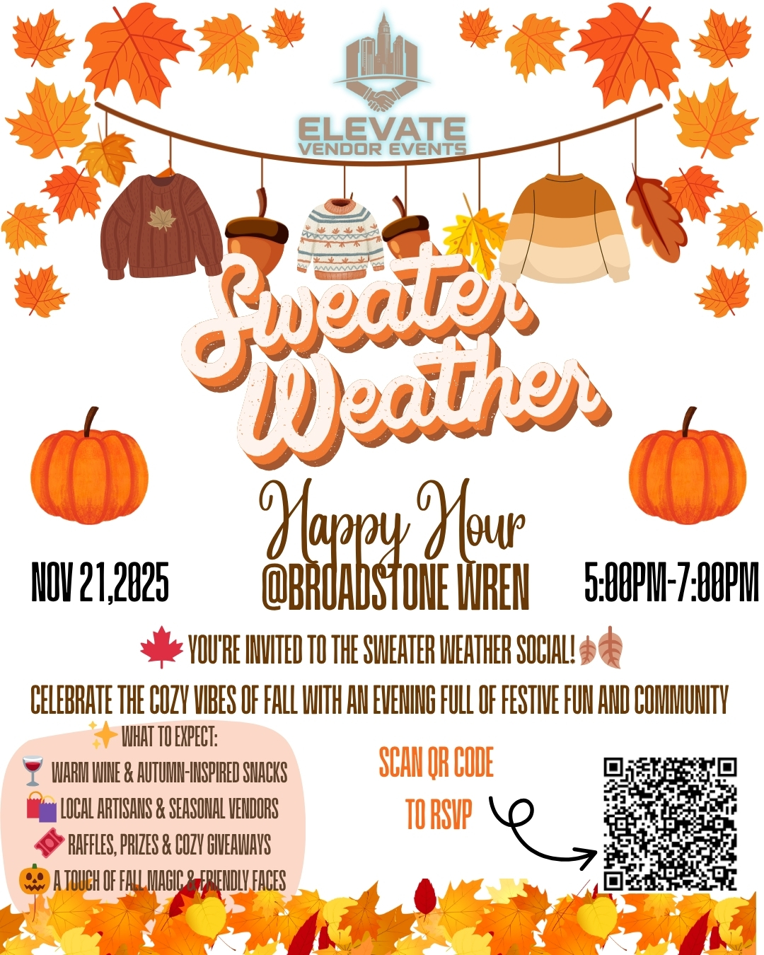 Sweater Weather Happy Hour at Broadstone Wren cover picture