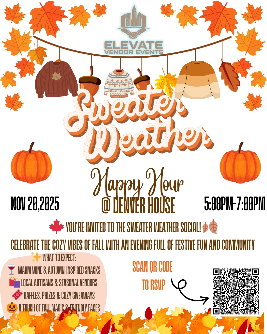 Sweater Weather Happy Hour at Denver House cover picture