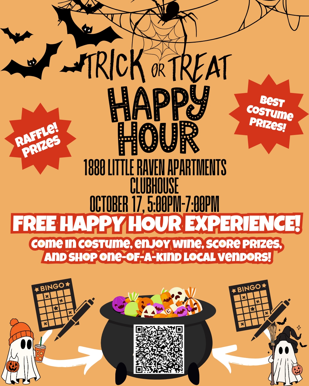 Happy Hour at 1880 Little Raven Apartments