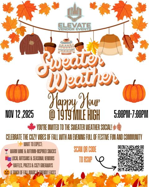 Sweater Weather Social Happy Hour at 1919 Mile High