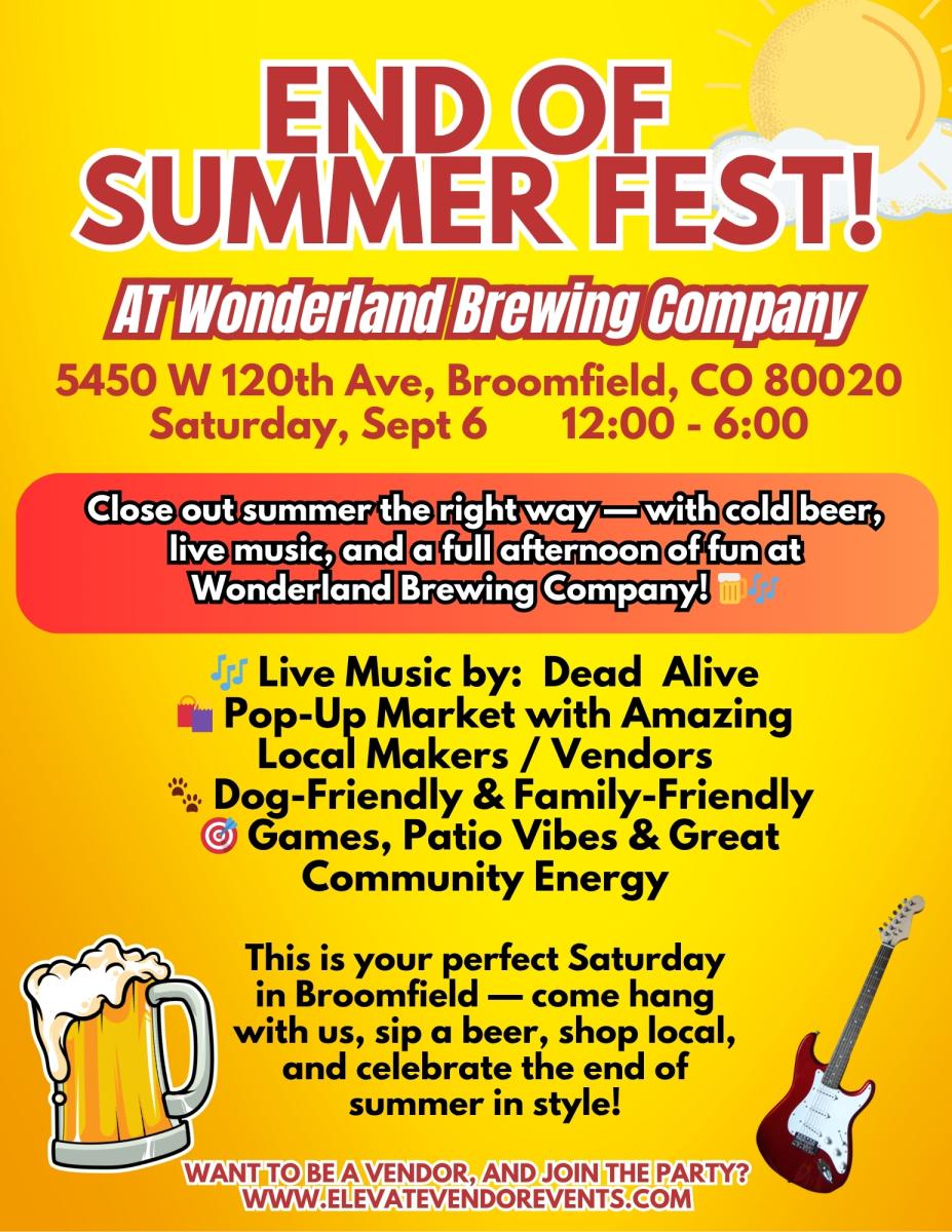 End of Summer Fest at Wonderland Brewing Company
