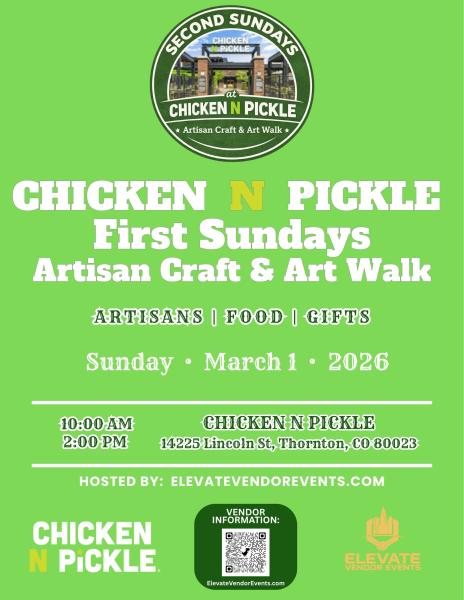 Chicken N Pickle First Sundays Artisan Craft & Art Walk