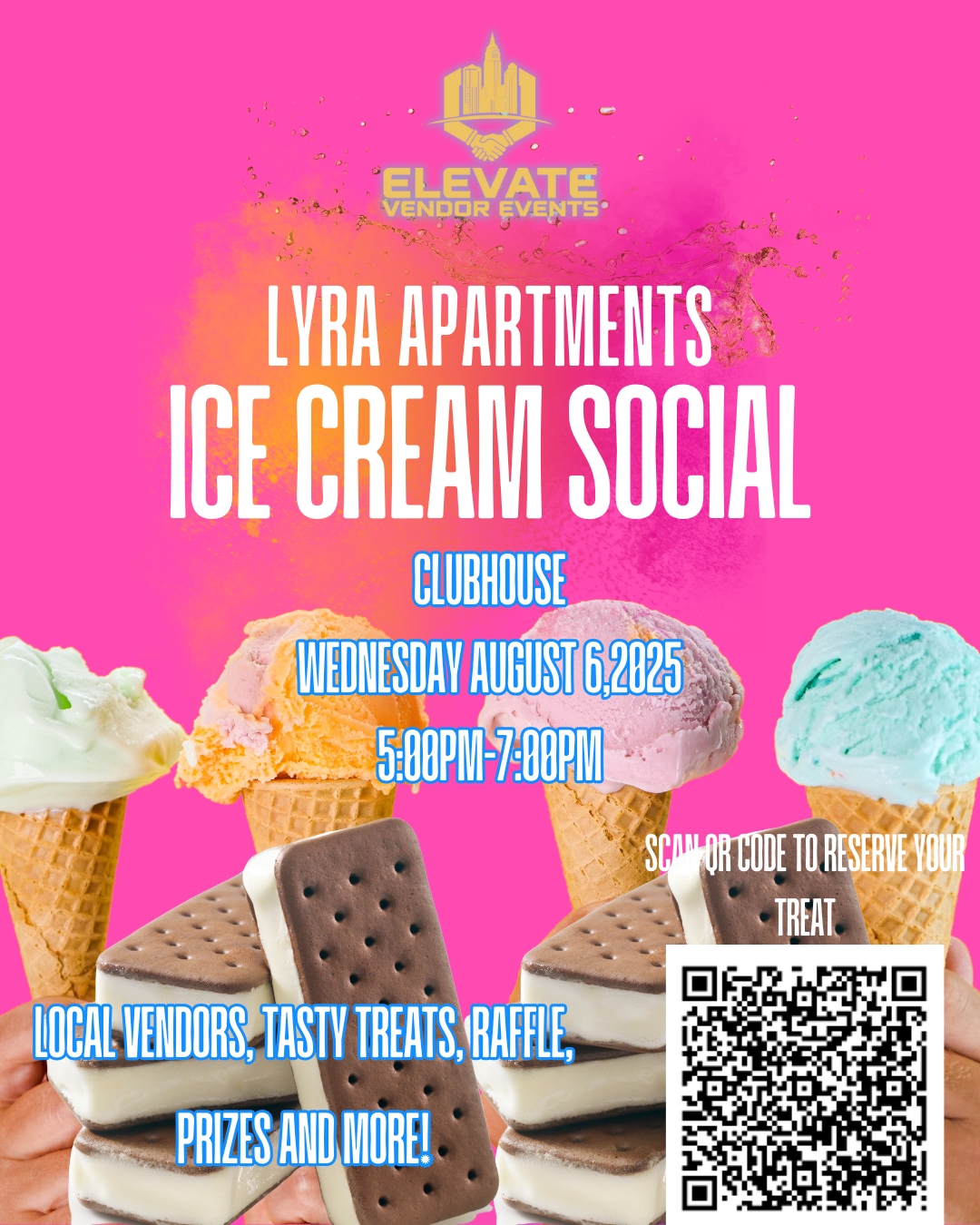 Ice Cream Social at Lyra Apartments