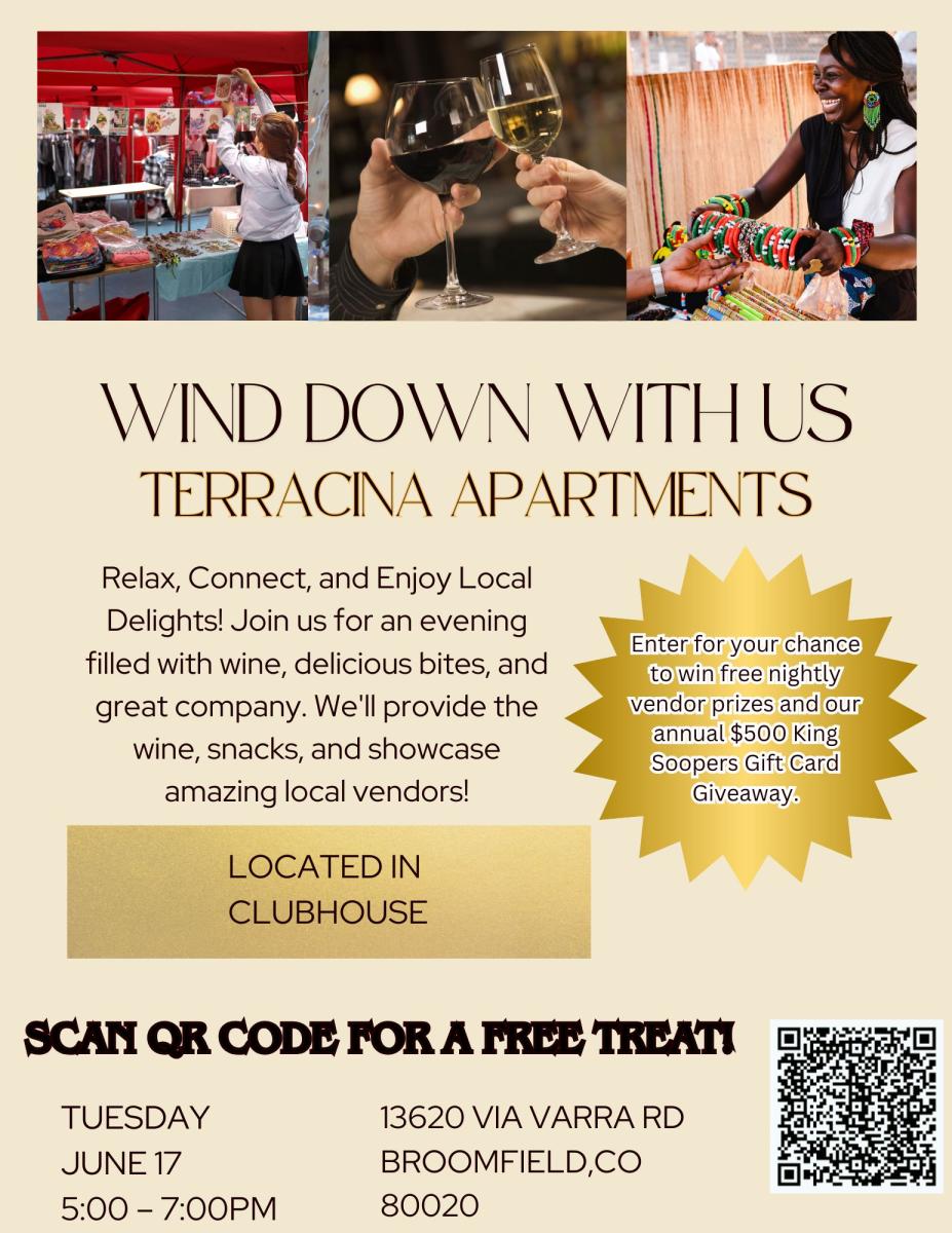 Wine Down at Terracina Apartments cover picture