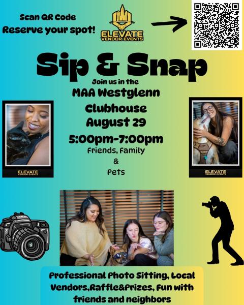 Sip & Snap at MAA Westglenn