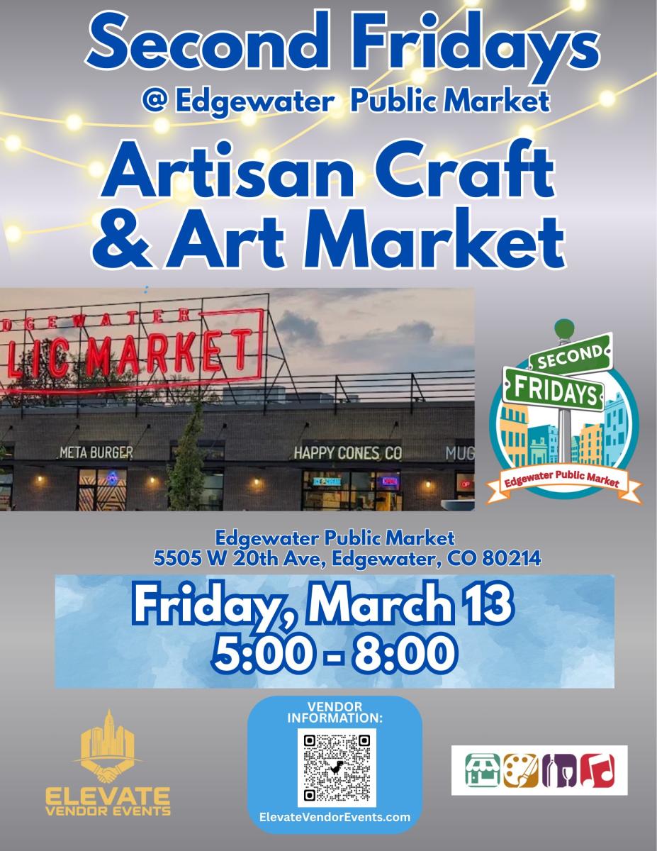 Edgewater Public Market  Second Friday's Art&Craft Market