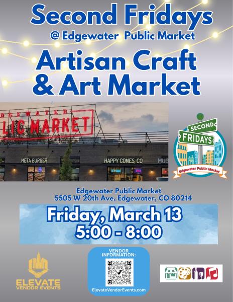 Edgewater Public Market  Second Friday's Art&Craft Market
