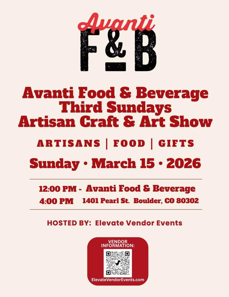 Avanti Boulder Art & Craft Walk