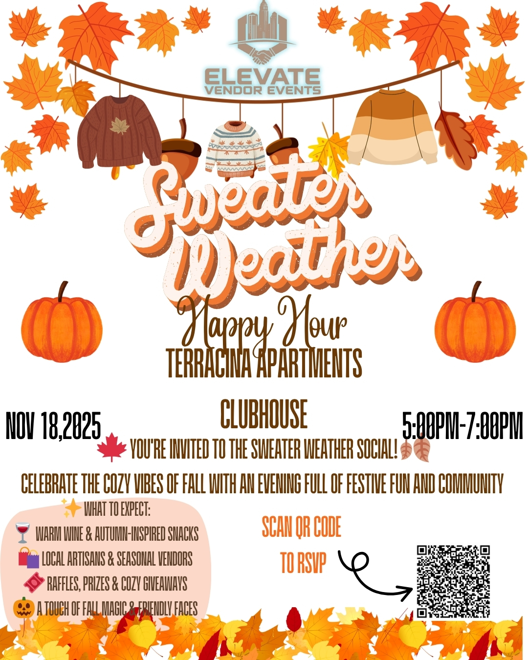 Sweater Weather Social Happy Hour at Terracina Apartments cover picture