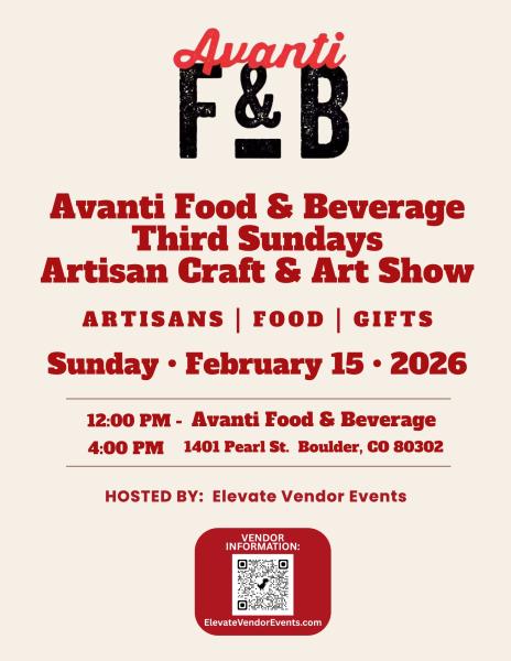 Avanti Boulder Art & Craft Walk