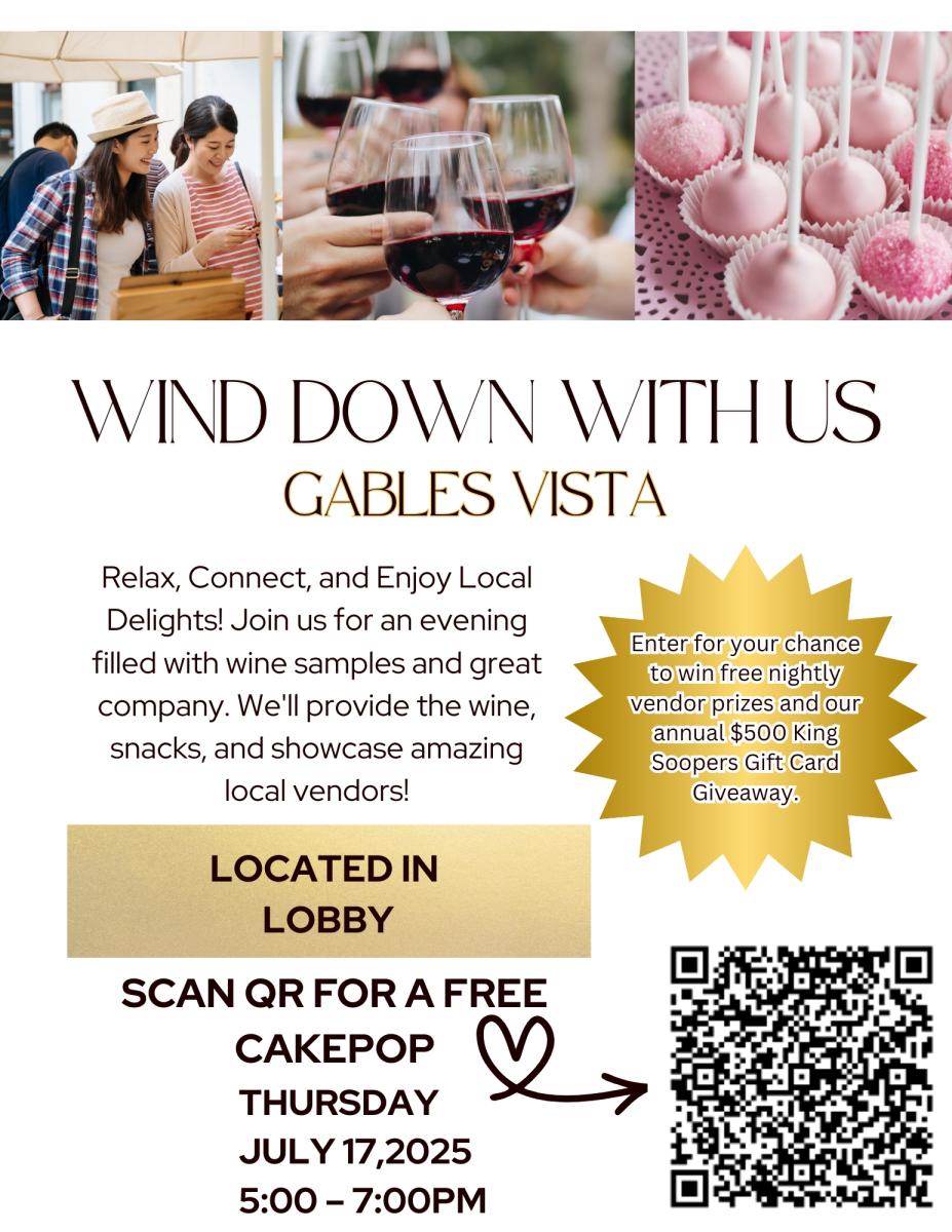Wine Down at Gables Vista