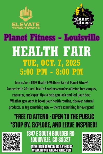 Planet Fitness Health and Wellness Fair