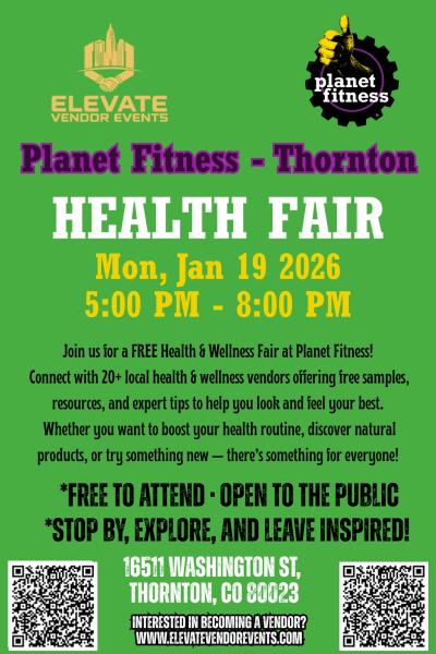 Planet Fitness Thornton Health Fair