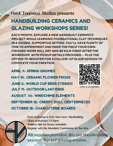 Monthly Handbuilding Ceramics Workshop