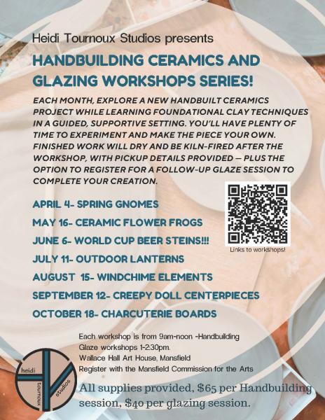 Monthly Handbuilding Ceramics Workshop