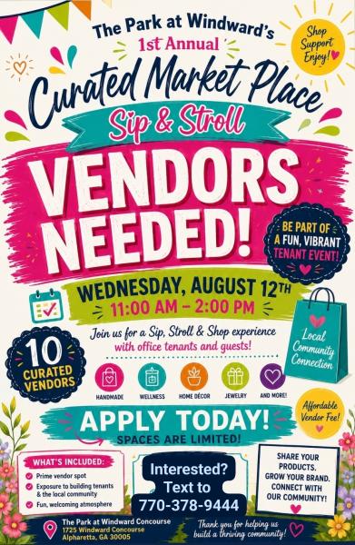 The Park at Windward's 1st Annual Curated Market Place