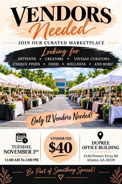 Dupree's 1st Annual Curated Fall  Sip-N-Stroll Marketplace - Tenant Event