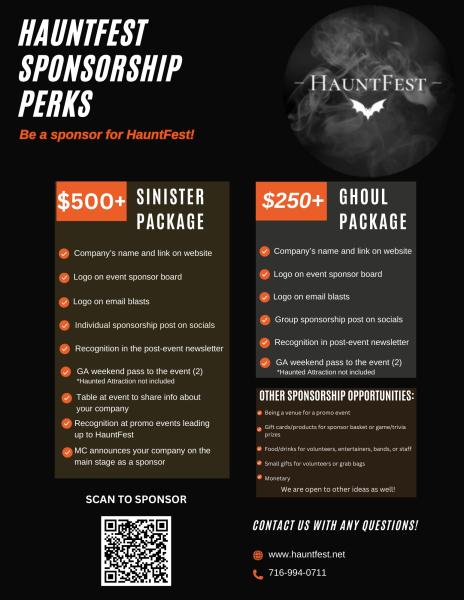 HauntFest Sponsor Application - Christmassacre HauntFest Sponsor Application - Christmassacre