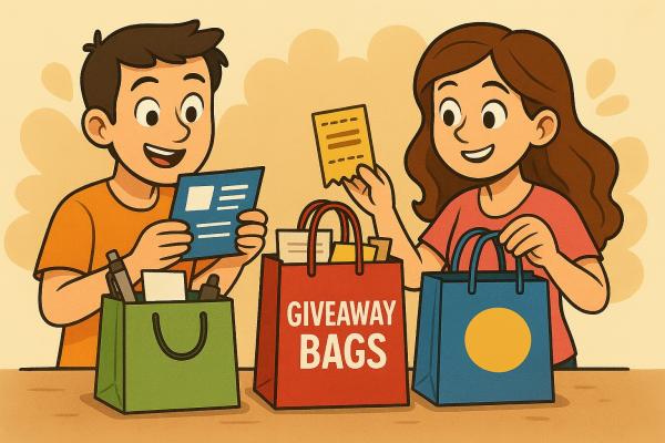 LGBA Member - Put coupons/merch/etc into giveaway bags