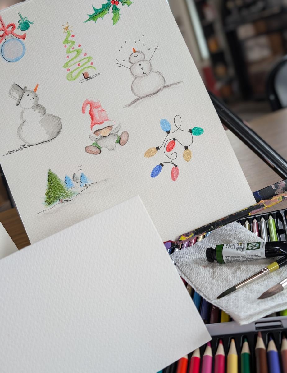 Watercolor Holiday Greeting Cards cover picture