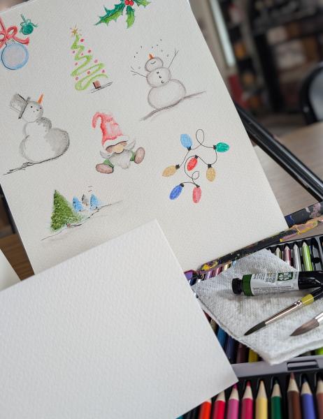 Watercolor Holiday Cards