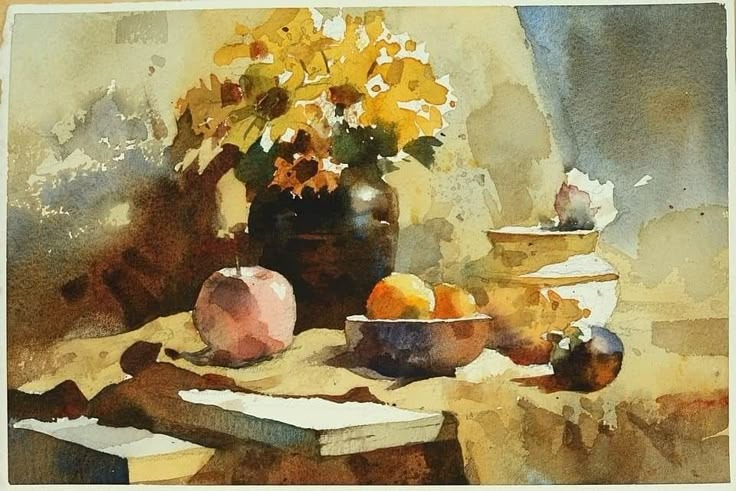 October Watercolors (4 sessions) Chien Chung Wei- Fabric and Lace Texture