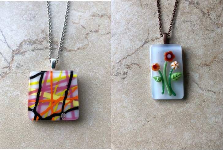 Fused Glass Necklaces