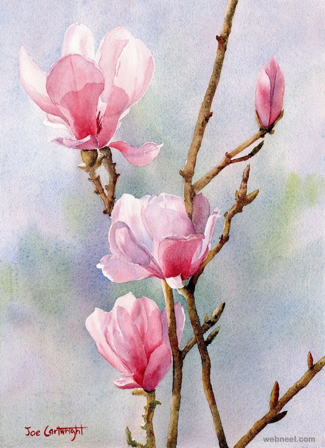 June Watercolors (4 sessions) Joe Cartwright- Loose Florals & Expressive Watercolor