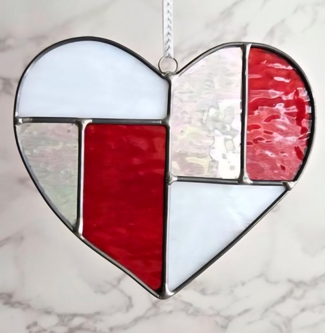 Stained Glass Heart Suncatcher Workshop