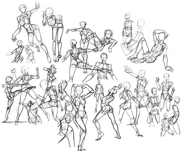 Monday Morning Drawing (4 sessions) August-Body Poses