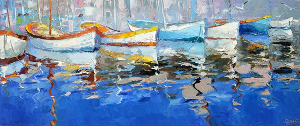 August Acrylics (4 sessions) Dmitry Spiros Landscape Palette Knife Impressionism