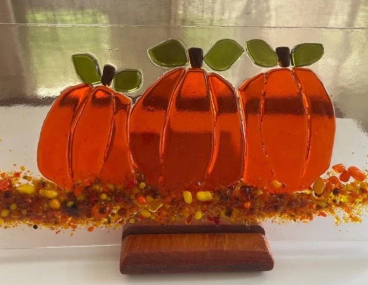 Fused Glass Pumpkins