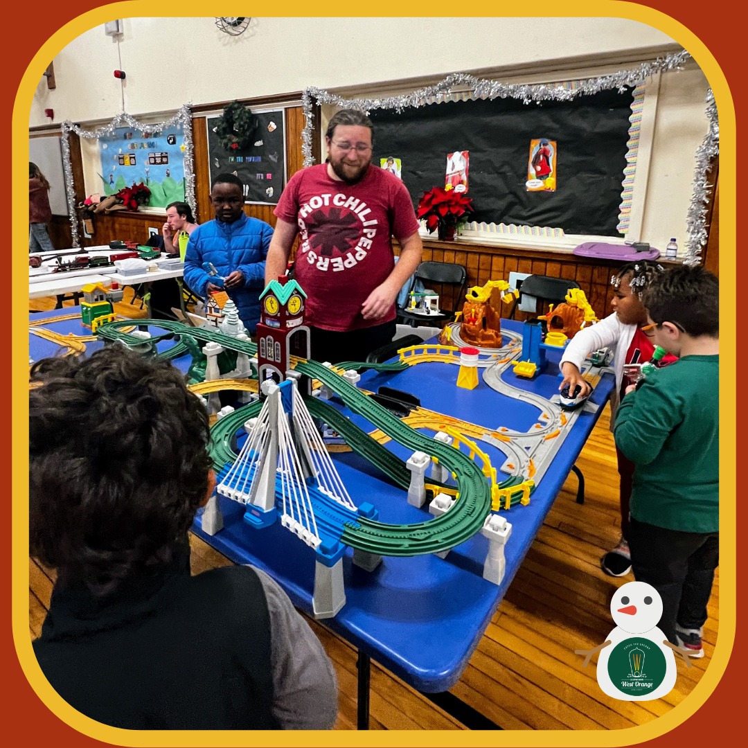 Play with toy trains!