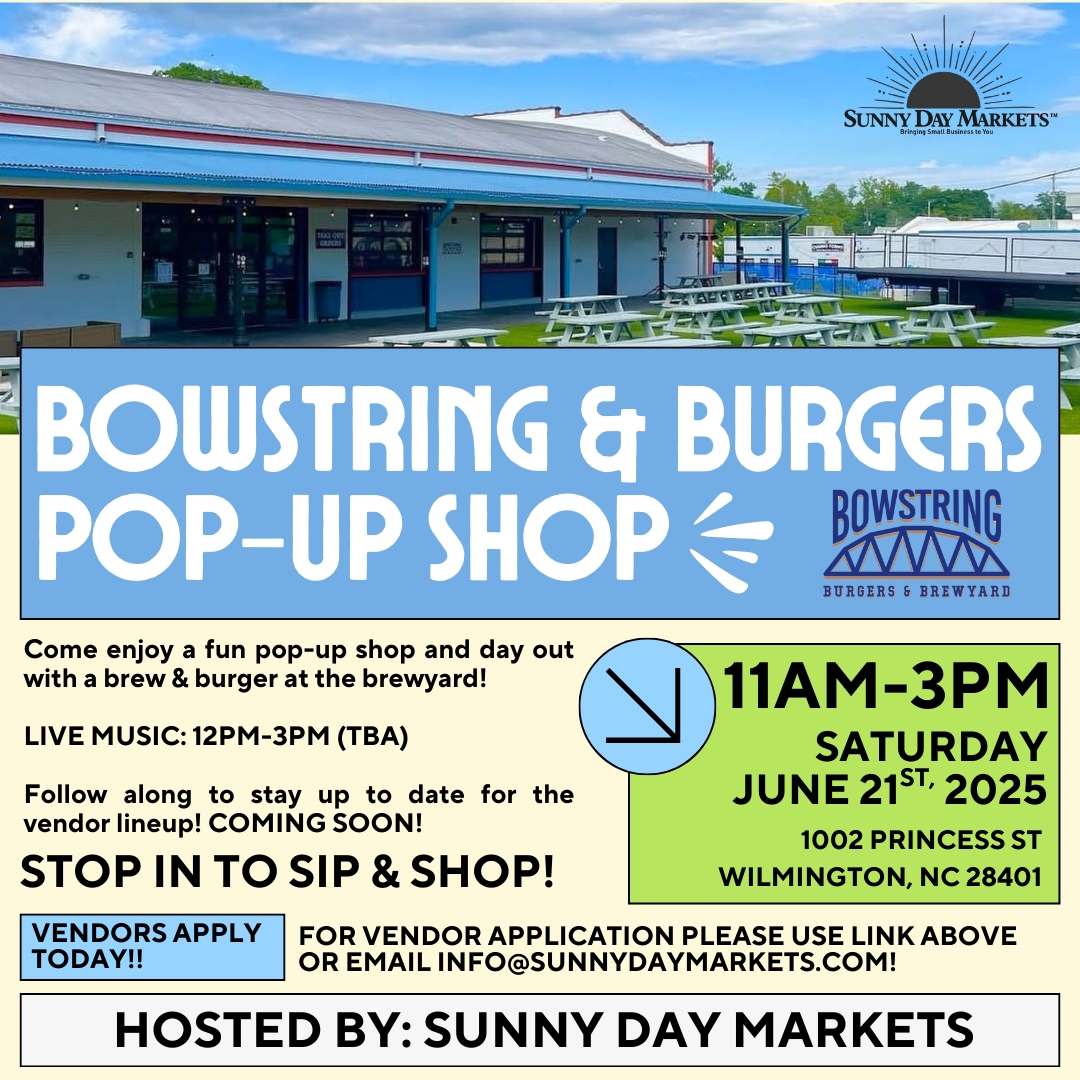 Bowstring & Burgers Pop-Up Market (June 21st)