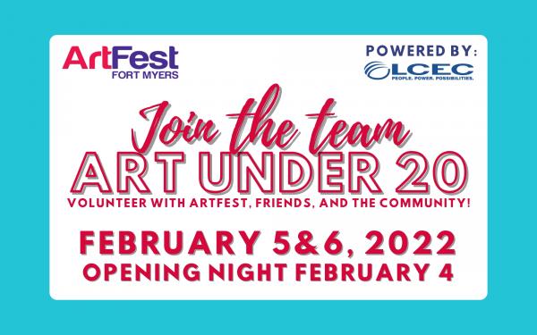 Art Under 20 Presented by Suncoast Credit Union 2022