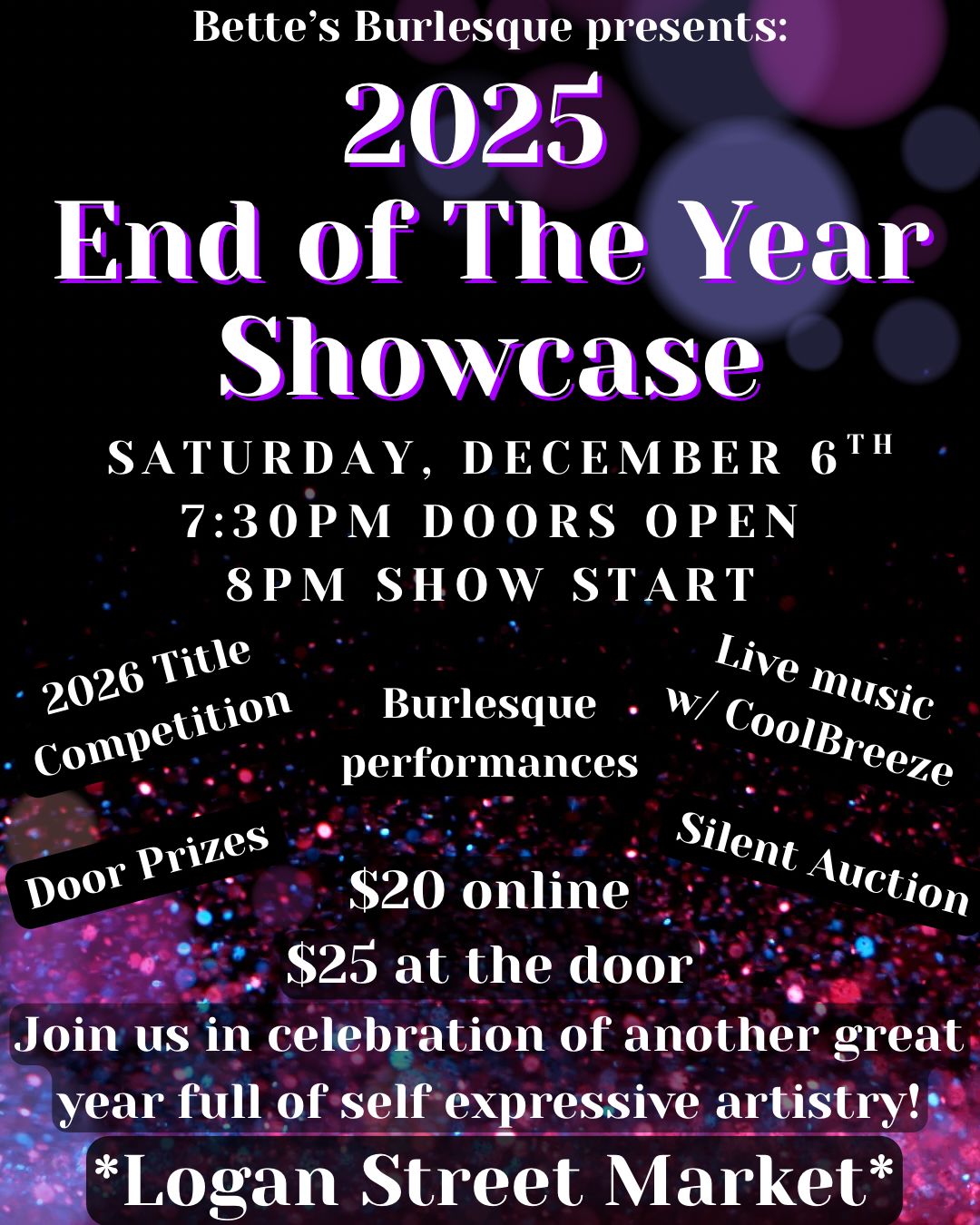 Bette’s Burlesque Presents: 2025 End of the Year Showcase