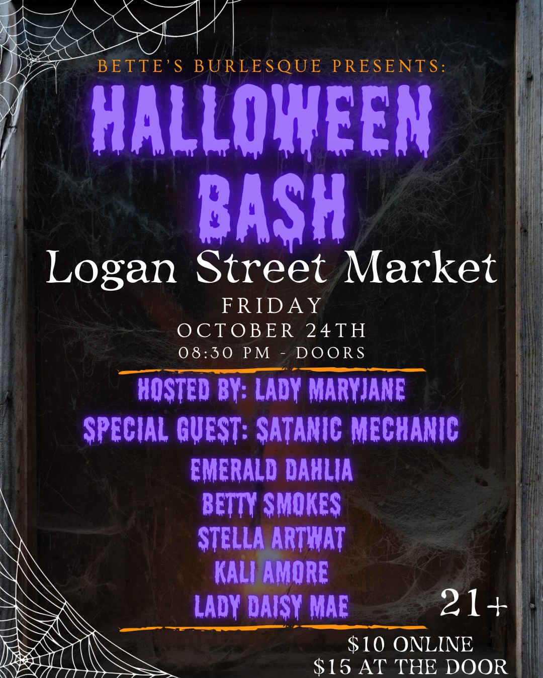 Bette’s Burlesque Presents: Halloween Bash cover image