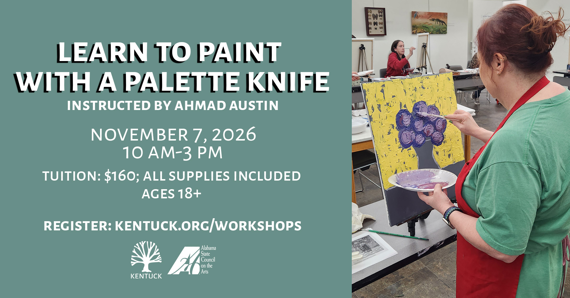 Learn to Paint with a Palette Knife with Ahmad Austin: November 2026