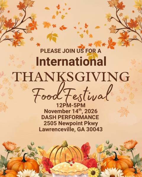 INTERNATIONAL THANKSGIVING FOOD FESTIVAL