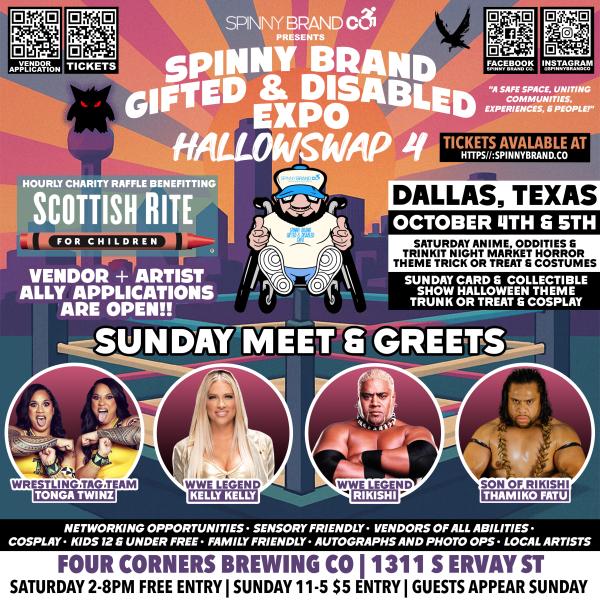 Spinny Brand Gifted & Disabled Expo October - Rikishi and Kelly Kelly