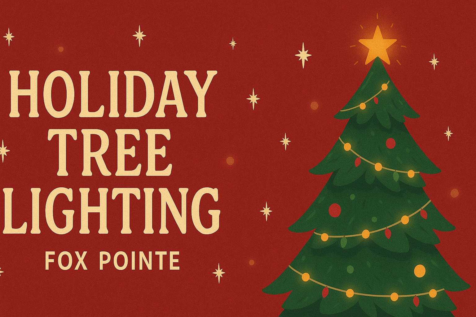 Holiday Tree Lighting Food Vendor Application