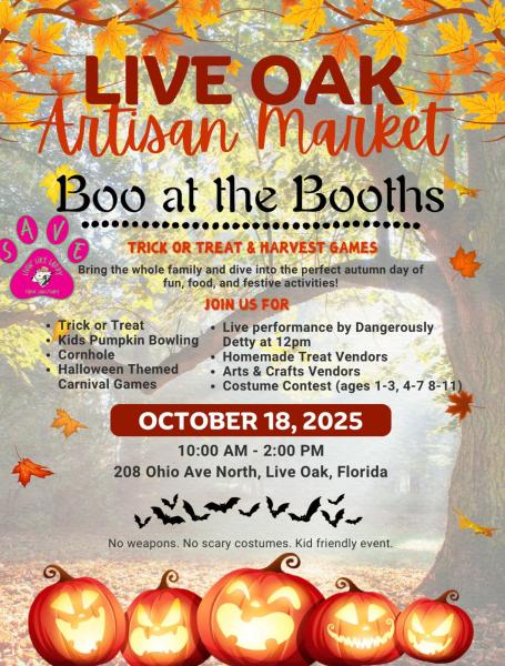 Live Oak Artisan Market - Oct 18