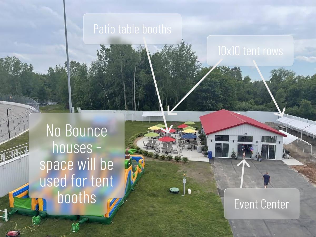 BR Speedway Event Center building & outdoor space