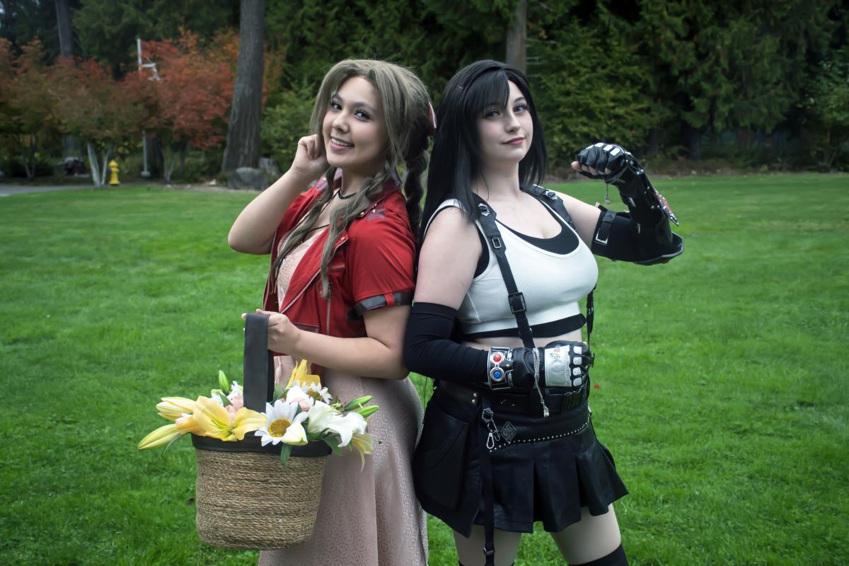 Two Cosplayers from Final Fantasy VII (Photo by:Lucent Designs Media International LLC)